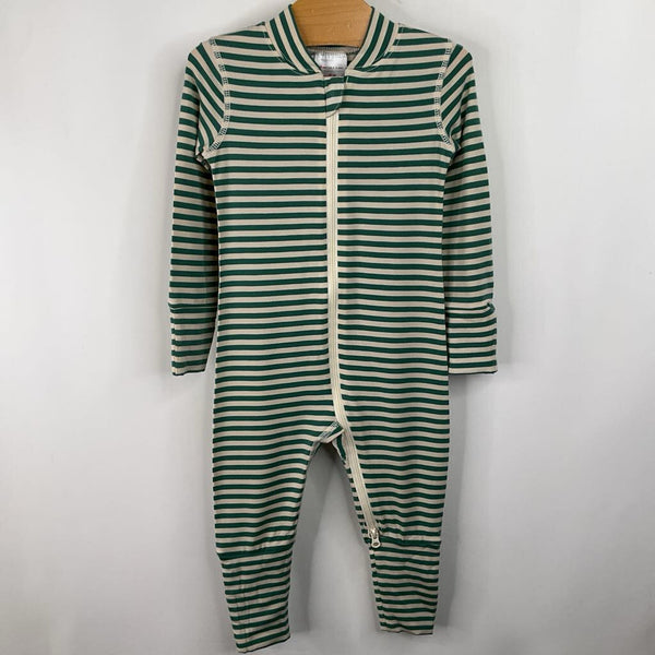 Size 3-6m (60): Hanna Anderson Green/Cream TENCEL Blend NEW w/ Tags1pc PJS