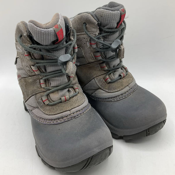 Size 12: Columbia Gray Toggle Strap Waterproof Omni-Grip Hiking Boots