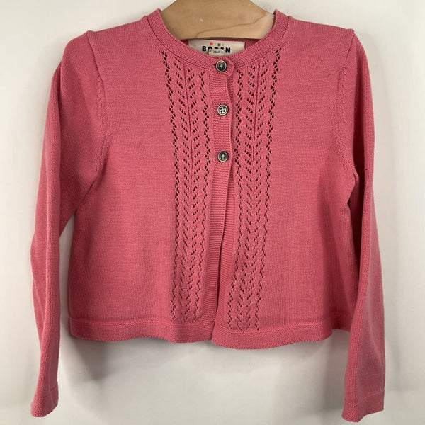 Size 4-5: Mini Boden Pink Knitted Button-Up Cardigan