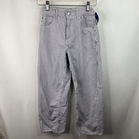 Size 10: Zara White/Black Striped Jeans