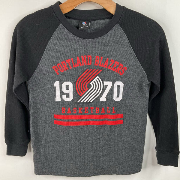 Size 8: NBA Black/Grey Train Blazers Long Sleeve Shirt