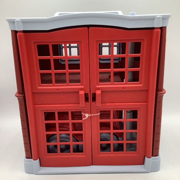Green Toys Fire Station w/Accessories & Fire Truck