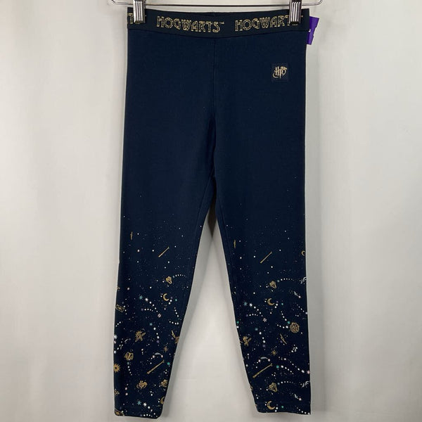 Size 8-9: Harry Potter Blue/Gold Leggings