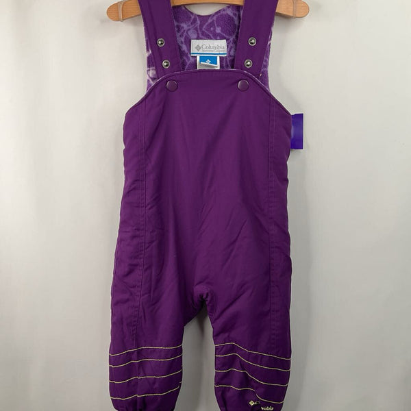 Size 18m: Columbia Purple Snow Bib