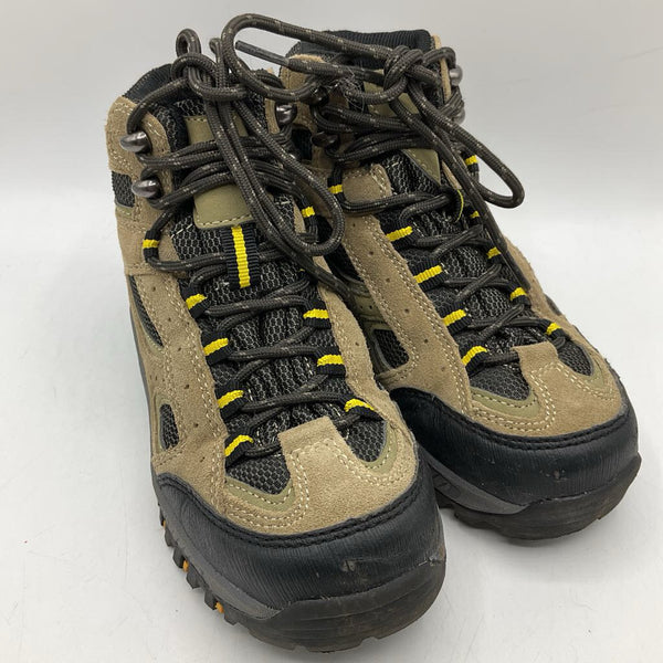 Size 1Y: Denali Brown/Back Lace-Up Hiking Shoes