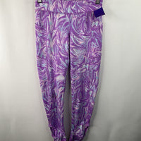 Size 8: Lands End Purple Patterned Leggings