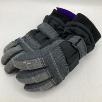 Size 4: 3M Grey/Black Thinsulate Waterproof Snow Gloves