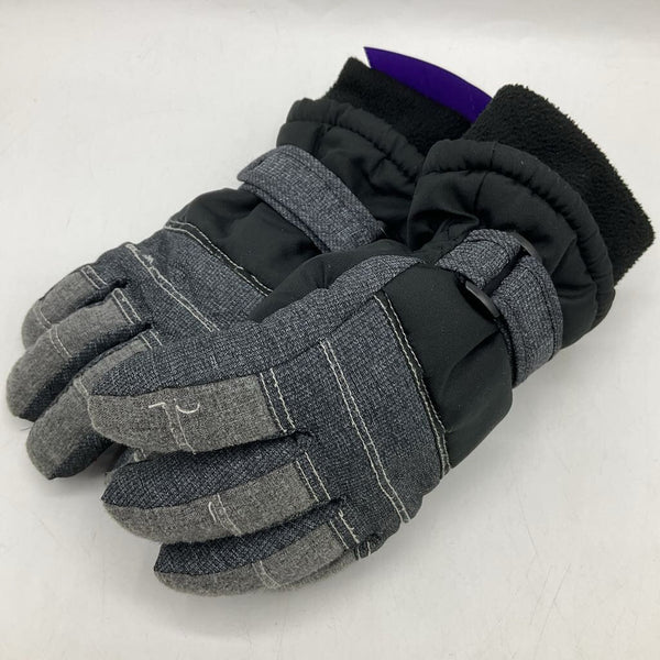 Size 4: 3M Grey/Black Thinsulate Waterproof Snow Gloves