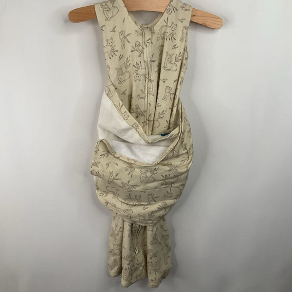 Size M (6-12m): Halo Cream/Brown Forest Animals Sleepsack