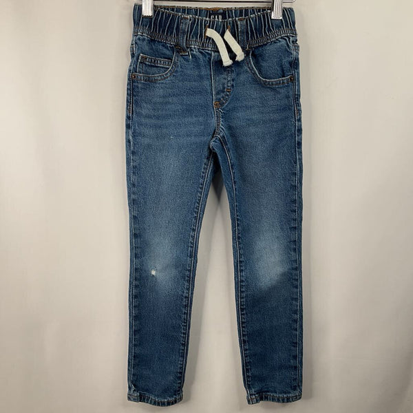 Size 6-7: Gap Blue Stretch Draw-String Jeans