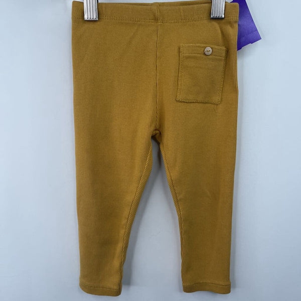 Size 12-18m: Zara Yellow Ribbed Pants