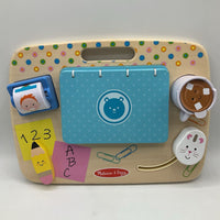 Melissa & Doug Wooden Work & Play Desktop Activity Board