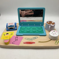 Melissa & Doug Wooden Work & Play Desktop Activity Board