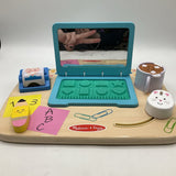 Melissa & Doug Wooden Work & Play Desktop Activity Board