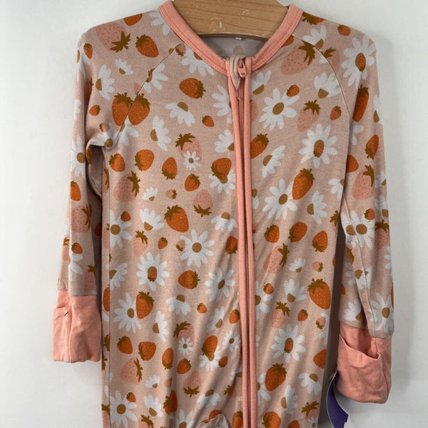 Size 6-9m: Jammers Creme/Pink Strawberries 1pc PJs