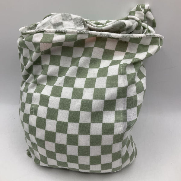 Solly Baby Green/White Checkered Wrap Carrier
