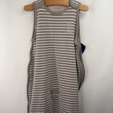 Size M/L: Woolino Grey/White Striped Sleepsack