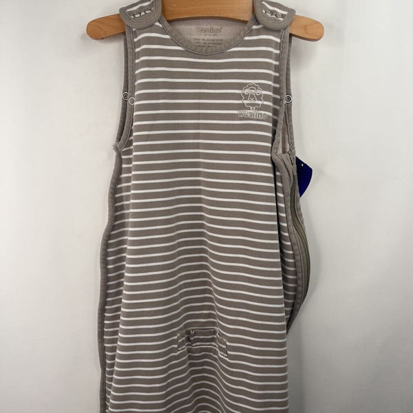 Size M/L: Woolino Grey/White Striped Sleepsack