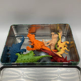 Jurassic World Metal Carrier W/Assorted Dinosaur Figurines