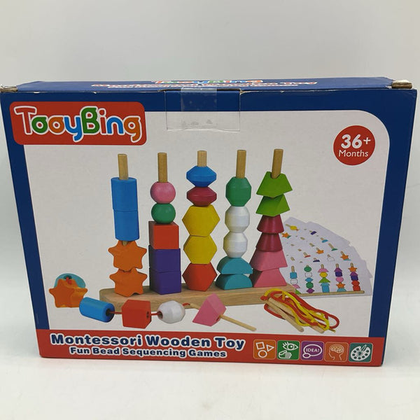 Montessori Wooden Lacing Pattern Toy