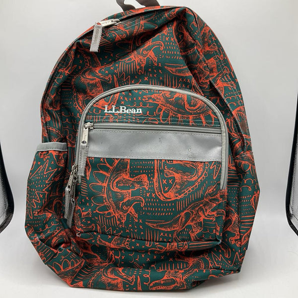 L.L. Bean Green/Orange Dinosaur Backpack-REDUCED