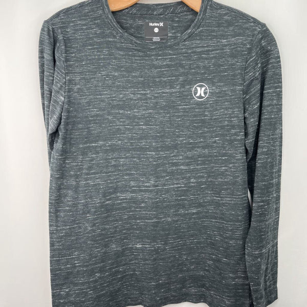 Size 14-16: Hurley Grey Heathered Long Sleeve Shirt