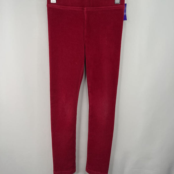 Size 6: Crewcuts Red Ribbed Leggings