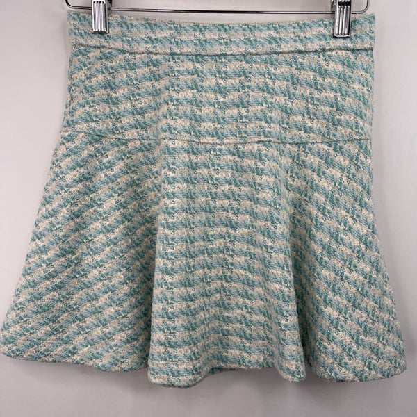 Size 12: Crewcuts Blue/White/Gold Knitted Skirt