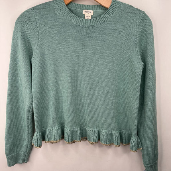 Size 10-11: Crewcuts Green Knitted Sweater