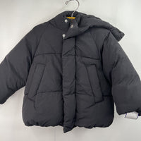 Size 3: Zara Quilted Zip-Up Winter Coat
