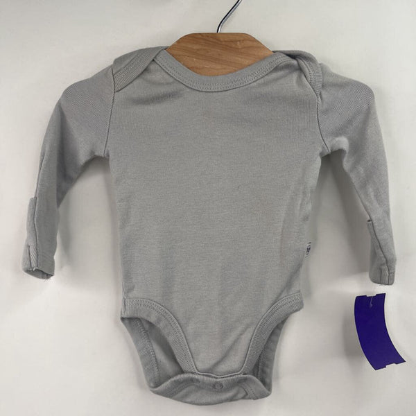 Size Preemie: Honest Grey Long Sleeve Onesie