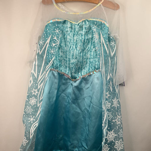 Size 4-6: Disney Blue Long Sleeve Elsa Dress