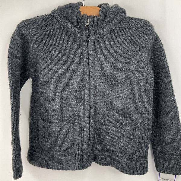 Size 18-24m: Zara Dark Grey Knitted Zip-Up Hoodie