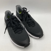 Size 1Y: Puma Black Lace-Up Sneakers