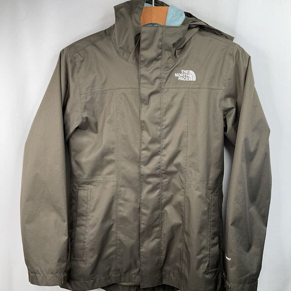 Size 14-16: The North Face Green/Blue Fleece Lined 3-In-1 Zip-Up Winter Coat