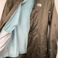Size 14-16: The North Face Green/Blue Fleece Lined 3-In-1 Zip-Up Winter Coat