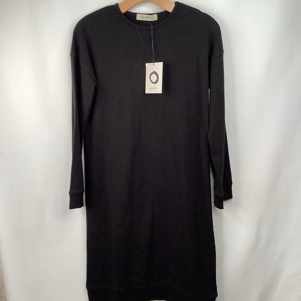 Size 10-12: I Dig Denim Black Cozy Long Sleeve Dress- NEW W/Tag
