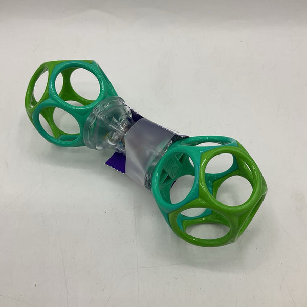 OBall Green/Blue Easy Grasp Rattle