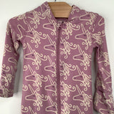 Size 0-3m (50): Hanna Andersson Purple/Creme Unicorn 1pc PJs