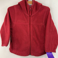 Size 3: Columbia Red Fleece Zip-Up Hoodie