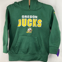 Size 4: Colosseum Green Oregon Ducks Hoodie