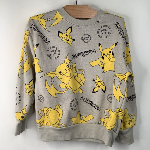 Size 6-7: Pokemon Cream/Yellow Sweatshirt