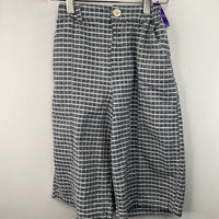 Size 4: Throwing Tiny Fits Grey/White Stitched Pattern Pants