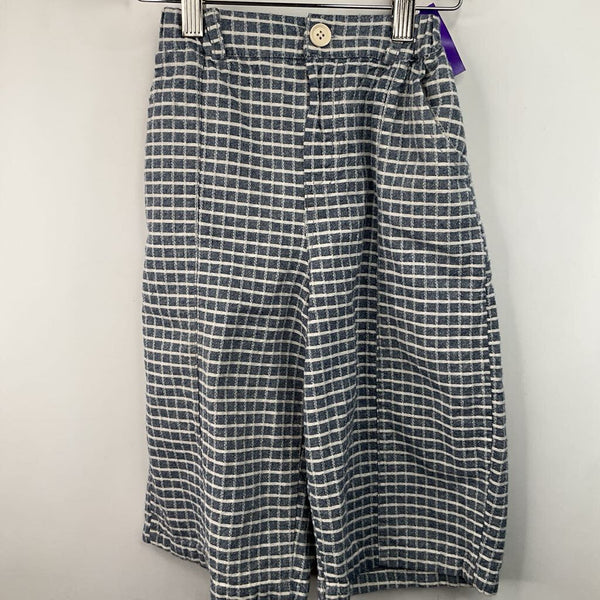 Size 4: Throwing Tiny Fits Grey/White Stitched Pattern Pants