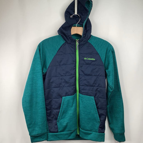 Size 14-16: Columbia Blue/Teal Zip-Up Hoodie