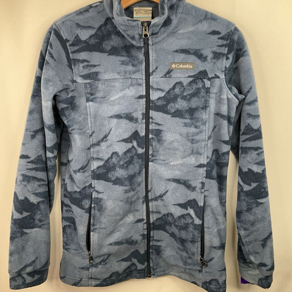 Size 14-16: Columbia Blue Zip-Up Fleece Coat