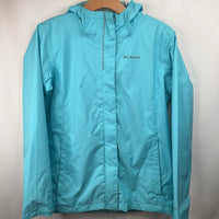 Size 14-16: Columbia Light Blue Rain Coat