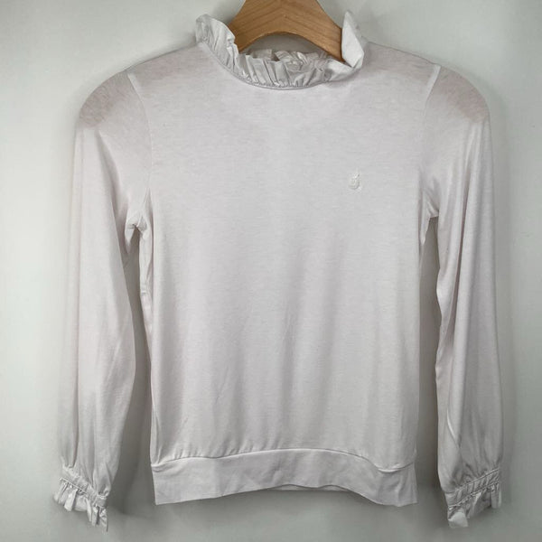 Size 10-11 (145): Beanpole White Collared Long Sleeve Shirt