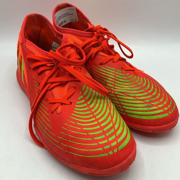 Size 5: Adidas Predator Orange/Green Indoor Soccer Cleats