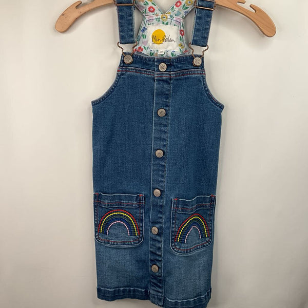Size 7-8 Mini Boden Denim Overall Dress